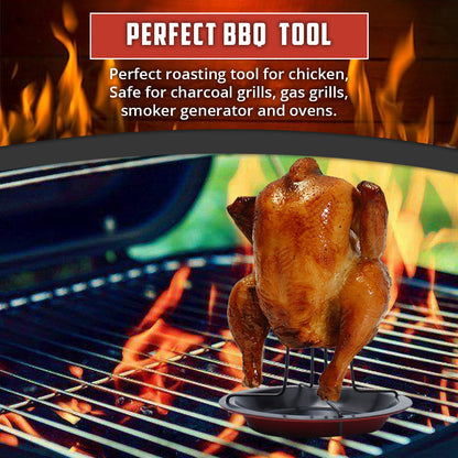 🔥Party Time🔥Outdoor BBQ Chicken Grill Stand Holder