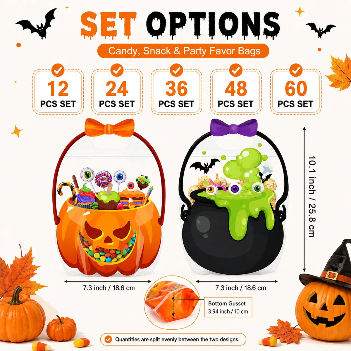 🎃 Halloween Squishy Party Favor Bags