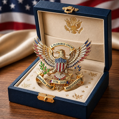 US 250th Anniversary Brooch Pin