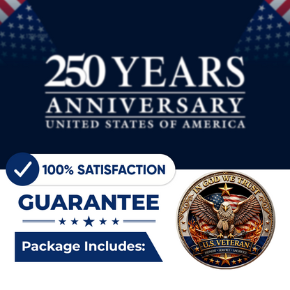 🔥Last Day 50% OFF🔥 250 Years of Freedom Veteran Tribute Coin