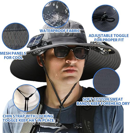 🔥Summer Hot Sale 49% OFF⚡2026 New Ultralight Solar Fan Sun Hat🎁