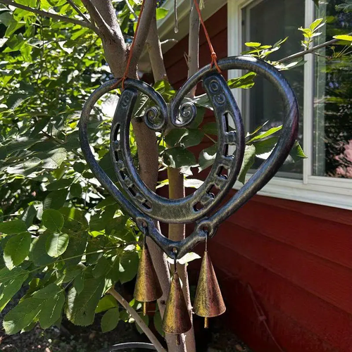 100% Handmade | The Horseshoe Heart Wind Chime ❤