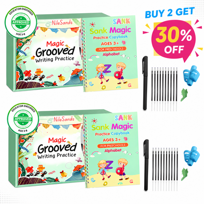 💥LAST DAY SALE 60%OFF💥📚MagicBook | Kids Practice Copybook Set (4Pcs/Set)