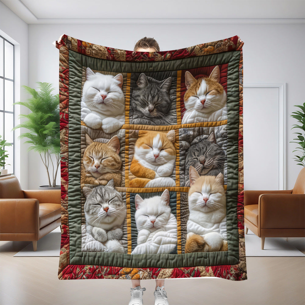 Sleeping Royal Cat Blanket- Premium Blanket