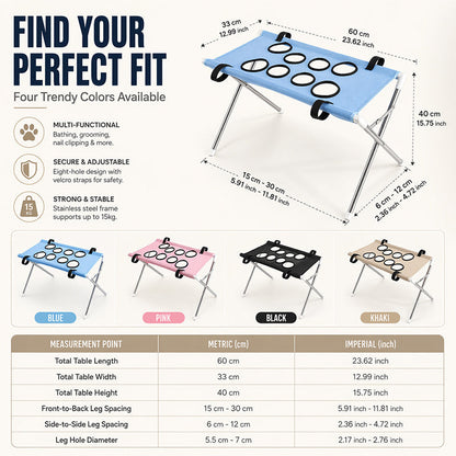 ⏳Last Day Sale⏰2-in-1 Foldable Pet Grooming Bed🐱🐶🛋️